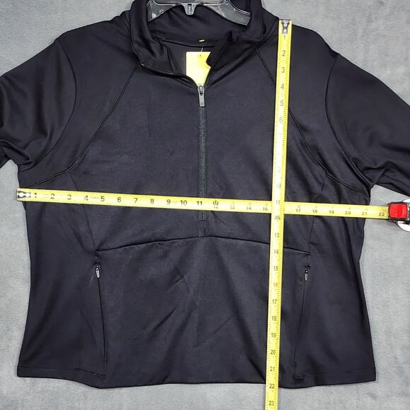 All in Motion Femme Knit 1/2 Zip Jacket Black XXL - Picture 9 of 9